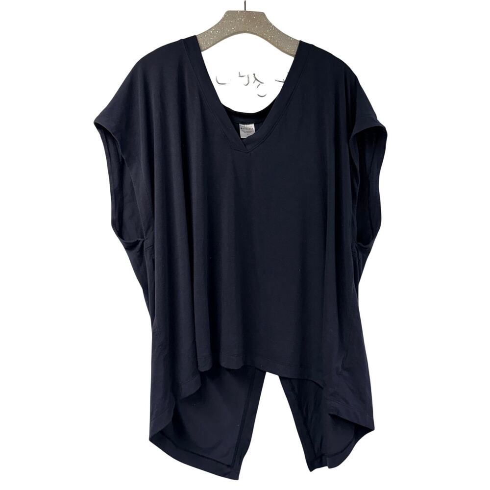 Athleta V Neck Top 2X Open Back Boxy Loose Fit